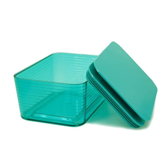 Clear Wet Wipes Box, Wet Dry Tissue Box Cover Holder, Facial Tissue Storage Box Baby Wipes Fresh Dispenser with Lid Seal Dust-Proof for Home Office (Green)