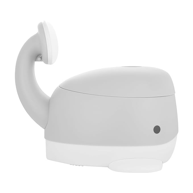 Kindsgut Whale Potty Training Toilet – Ergonomic Toddler Potty for Boys & Girls, Designed in Germany, Non-Slip & Easy Clean, Light Grey