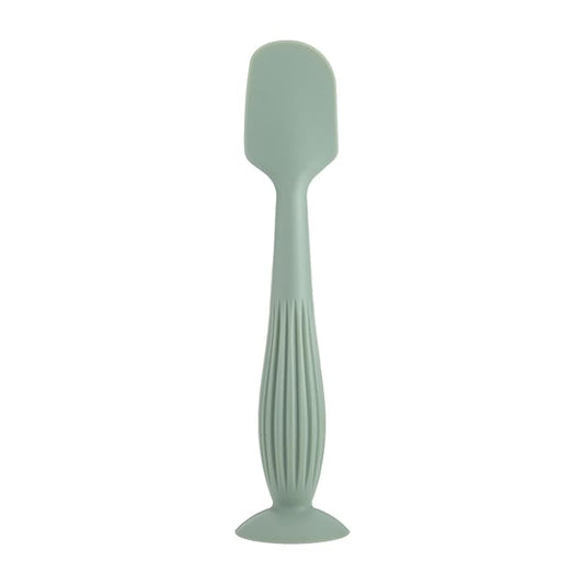 Gentle Application Baby Diaper Cream Spatula Silicone Handheld Scraping Spoon with Suction Base for Easy Storage