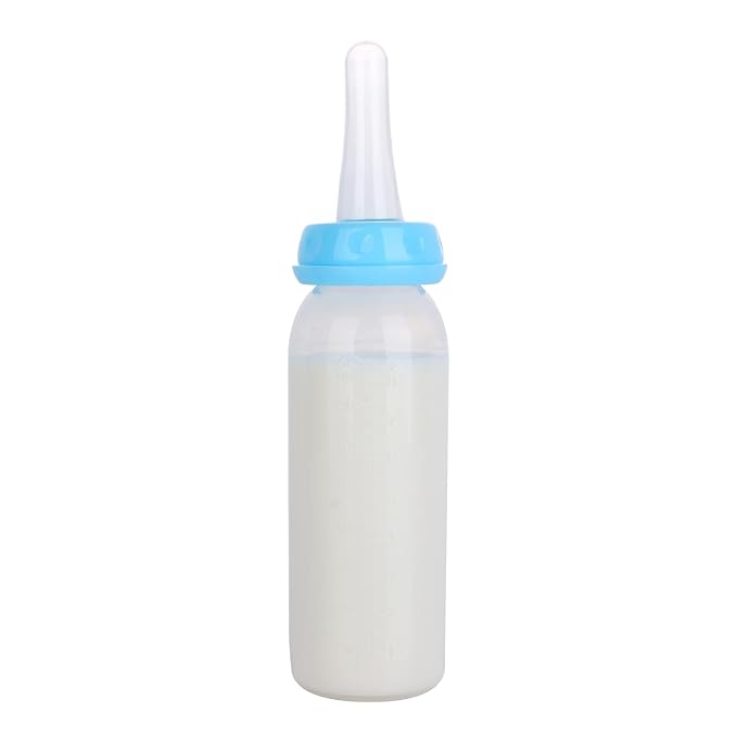 Adult Bottle with Big Sized Pacifier Set 8 oz (Blue)