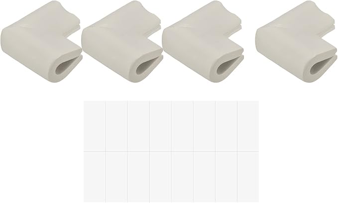 uxcell Corner Guards Edge Protectors, 12Pack U Foam Safety Bumper W Self-Adhesive Tape Furniture Corner Table Edge Guard, 2.16"x1.38"x0.315", Gray