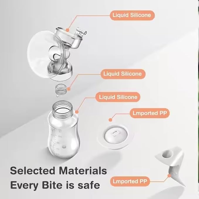 Manual Breast Pump Portable Breast Pump for Travel, Extractor de Leche Manual, Milk Catcher, Breastfeeding Essentials, Handheld Breast Shield & Accessories 5 Fl Oz/150ml+Lid+35mm Flange