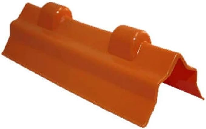 Mytee Products 20 Pack 12" Orange Plastic Flatbed Edge Protector for Cargo Loads & Straps | Plastic Corner Protector Tie Down Webbing Strap Guard for Winch, Ratchet Straps on Flatbed Trailers