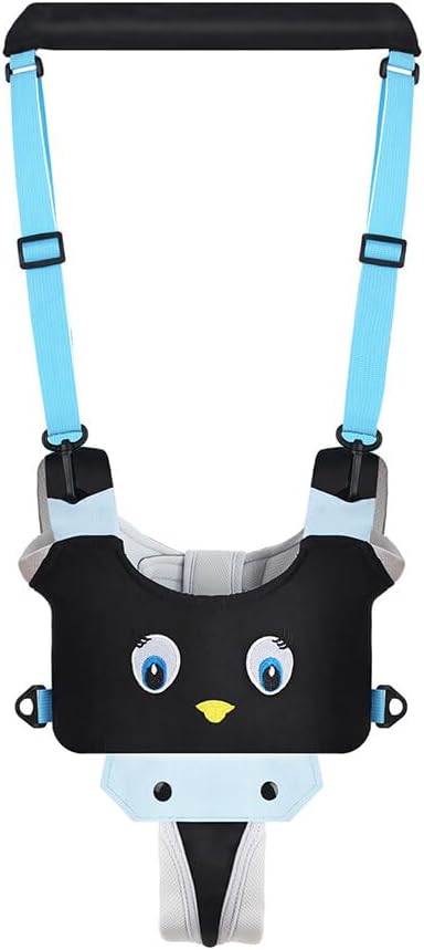 Surakey Baby Walking Harness - Handheld Kids Walker Helper - Toddler Walker Harness Adjustable Assistant Belt - Help Infant Learning Walk Support Assist Trainer Tool for 7-24 Month Old (Black)