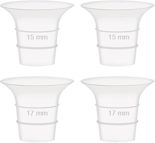 Maymom 15&17mm Flange Insert Compatible with Elvie Single/Double Electric, Elvie Stride 24mm Wearable Cup, Not Original Elvie Stride Replacement Pump Parts