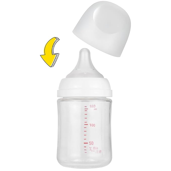 Baby Bottle Caps Compatible with Pigeon Nursing Bottles, 4 Count