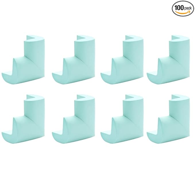 TopHomer 8 Pack Corner Guards Corner Protectors Furniture Corner & Edge Safety Bumpers Proofing Bumper Cushion for Table Furniture Sharp Corners-Light Green