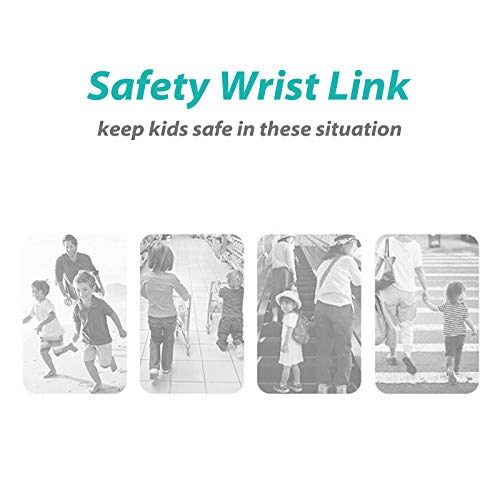 Reflective Anti Lost Wrist Link, Safety Wristband Walking Harness Leash with Lock for Toddlers, Babies & Kids(2.5m/ 1 Pack)