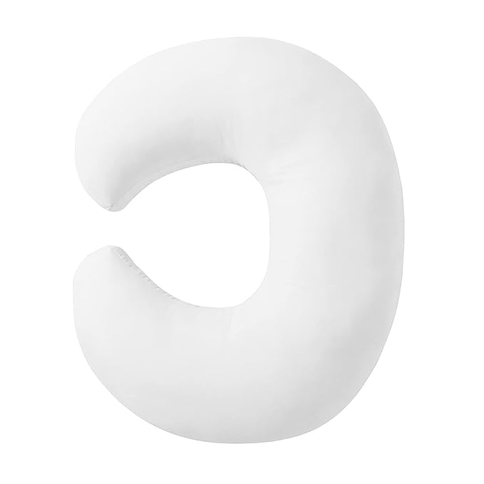 Nursing Pillow and Positioner, Breastfeeding, Bottle Feeding, Baby Sitting Support, Tummy Time Support for Baby Boys and Girls, Propping Baby Pillow (Naked Pillow)