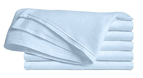 Clips N Grips® Birdseye Flatfold Cloth Diapers, 12 Count (Baby Blue)