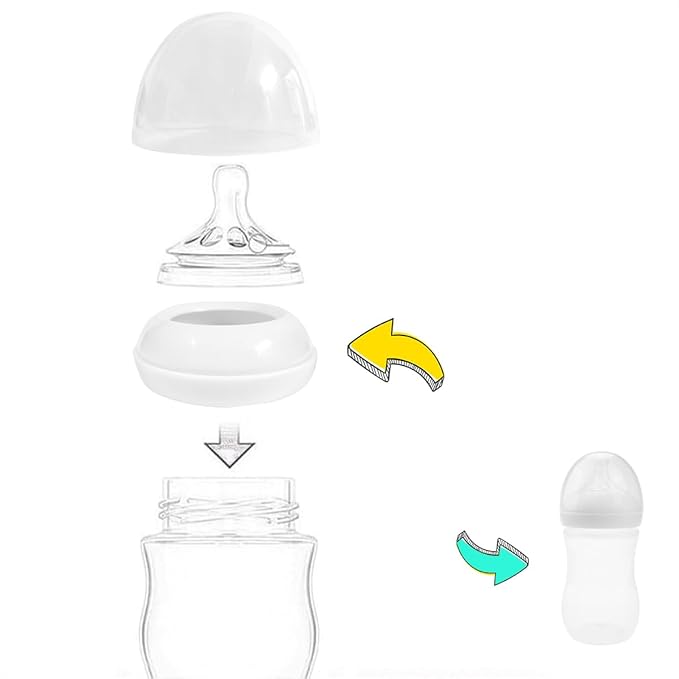 Bottle Screw Rings Replacement for Avent Natural Baby Feeding Bottle, 3 Count