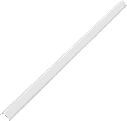 Aluminium Alloy Metal Corner Guards 10 Pcs Wall Corner Protector 1.2" x 1.2" x 48" Wall Corner Protection Decoration White Pack of 10 Corner Guards 20 Ga/1 mm Thickness