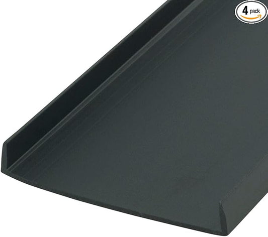 Outwater Plastics Black 2'' Styrene Plastic U-Channel/C-Channel 36 Inch Lengths (Pack of 4)