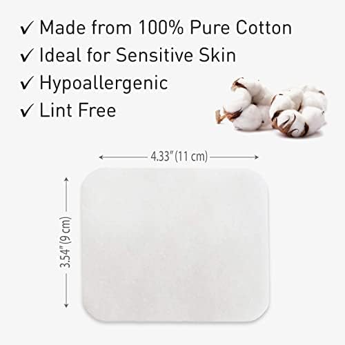 Destalya Baby Cotton Pads 360 Count (6x60) – 100% Cotton Maxi Squares for Diaper Change & Sensitive Skin, Soft, Lint-Free, Large Pads for Baby Care & Cosmetic Use (Maxi Pads 360)