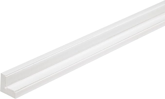 Outwater White 3/4" X 3/4" Wall Corner Protector Trim with Adhesive, 8FT Length, 6 Pack