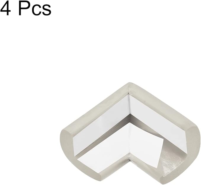 uxcell Corner Guards Edge Protectors, 4Pack Foam Safety Bumper L Shape, 55mm/2.16"(L) for Furniture Corner Table Edge Guard, Gray