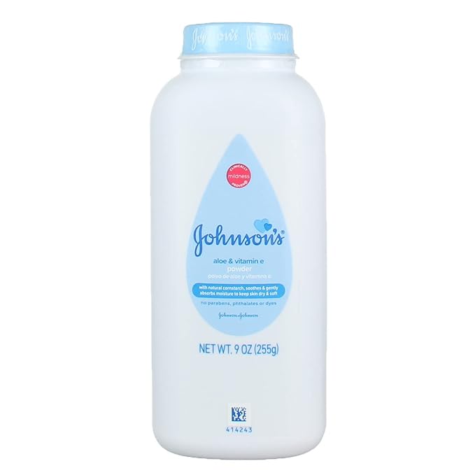 Johnson's, Baby Powder with Aloe & Vitamin E, 9 Ounce, 10 Pack