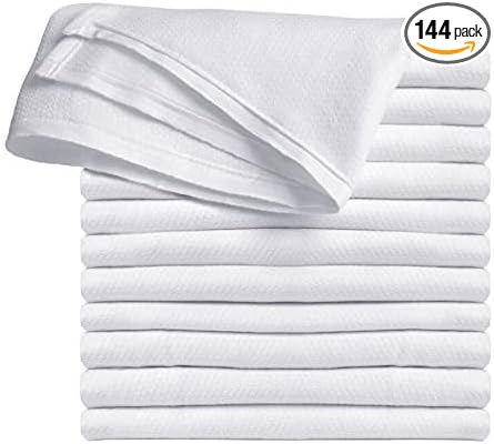 Premium 100% Cotton Cloth Diapers for Baby, 144 Pack Reusable, Machine Wash, Multipurpose Flat Fold Unisex Cloth Diaper