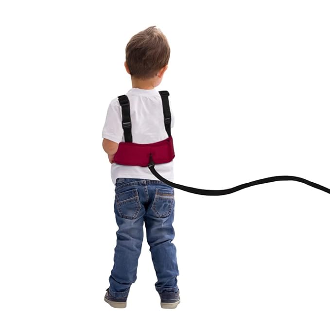 Child Safety Harness - Keep Your Little Explorer Safe. Anti Lost Adjustable Safety Harness for Toddlers (Claret Red) (Pack of 1)