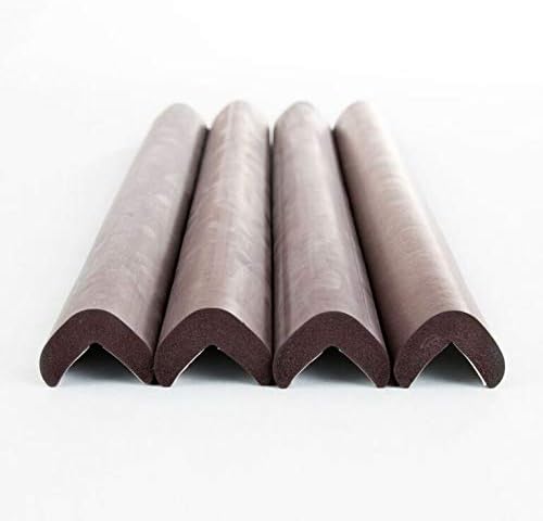 Prince Lionheart Straight Edge Guards, 4Pack x 16in, Cushiony Kids Safety Edge Protectors for Straight Edge, Chocolate
