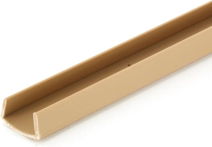 Outwater Plastics 585-BE Beige 5/8 Inch Styrene Plastic U Channel C Channel 72 Inch Lengths (Pack of 18 Pieces, 108 feet Total)