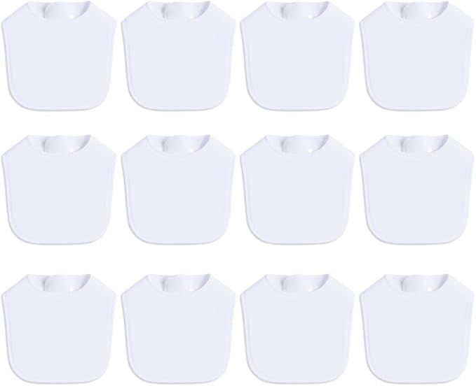 8 Pack Baby Bibs Unisex Adjustable with Snaps Ultra Soft Absorbent Drooling Teething for Boys and Girls