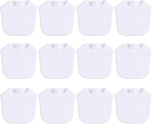 8 Pack Baby Bibs Unisex Adjustable with Snaps Ultra Soft Absorbent Drooling Teething for Boys and Girls