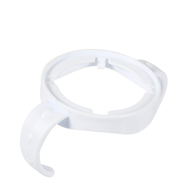 Feeding Bottle Handle, White Transitional Nursing Bottle Grip, Easy Grip Independent Standard Plastic Handle Feeding Baby Bottle Holder, for Baby Bottles, for Series