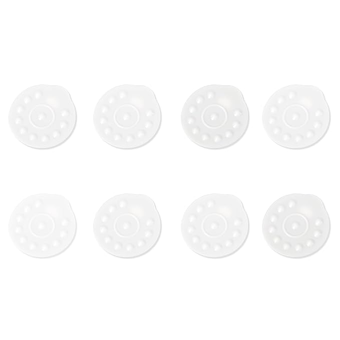 8pcs Silicone Membrane Replacement for Medela, BPA Free Breast Pump Parts Spare Hand Accessories for Manual and Electric Style Valves Breast Pump Kit (White)