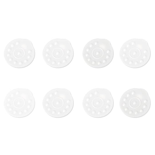 8pcs Silicone Membrane Replacement for Medela, BPA Free Breast Pump Parts Spare Hand Accessories for Manual and Electric Style Valves Breast Pump Kit (White)