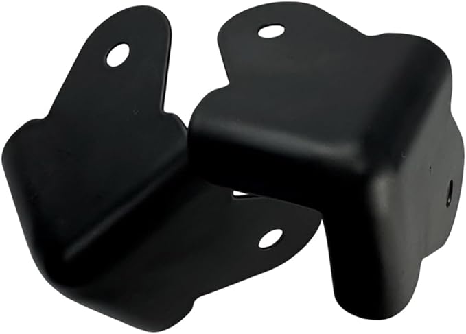 Heavy Duty Black Corner Protectors 8 Pack Iron Edge Guards for Furniture and Boxes Anti Dent Protection with Mounting Screws Powder Coat Finish