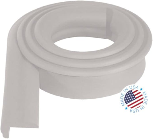 KidKusion Jumbo Edge Cushion | 6Ft | Taupe | Made in USA | Child Safety Edge Guard, Babyproof Furniture Bumper