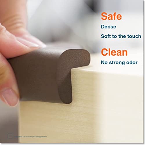 20 Corners - Bundle & Save - RovingCove HeftyFit Corner Guards, Coffee Brown