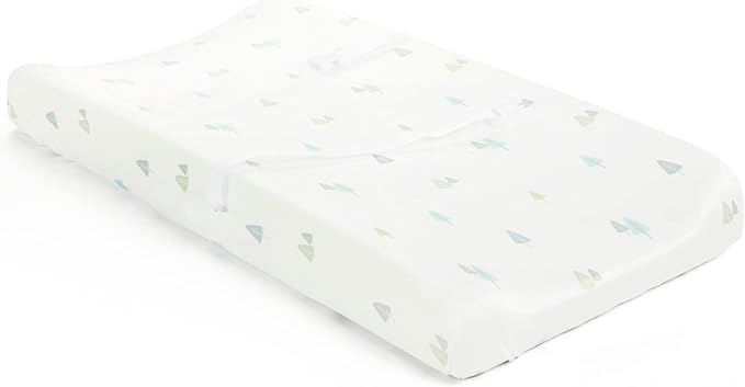 Lush Decor Hygge Sloth Trees Soft & Plush Changing Pad Cover, 32" x 16" x 5", Gray