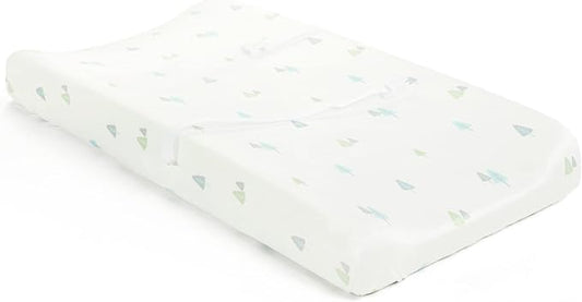 Lush Decor Hygge Sloth Trees Soft & Plush Changing Pad Cover, 32" x 16" x 5", Gray