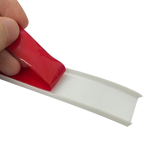 16.4ft Self Adhesive Flexible U Channel Edge Protecter,Furniture Veneer Rubber Edge Banding,TPE Flexible Furniture Edge Protector for Cabinet Repair Furniture Restoration(18MM, White)