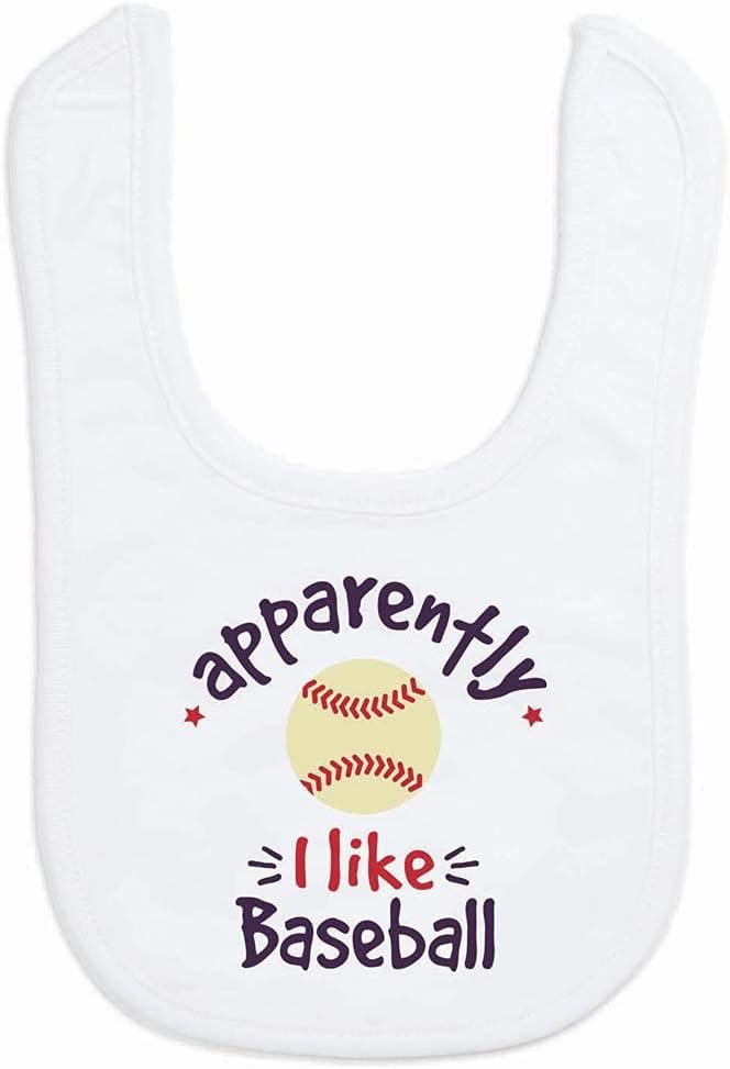 ChalkTalkSPORTS Baseball Baby & Infant Bibs | Soft Microfiber Baseball Baby Bibs