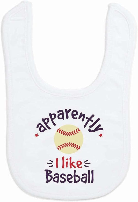 ChalkTalkSPORTS Baseball Baby & Infant Bibs | Soft Microfiber Baseball Baby Bibs