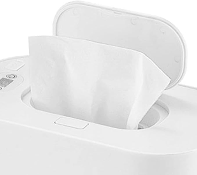 Keenso Baby Wipe Warmer, PP Intelligent Adjustable Temperature to Use Infant Wipes Heater Car Charging (White)