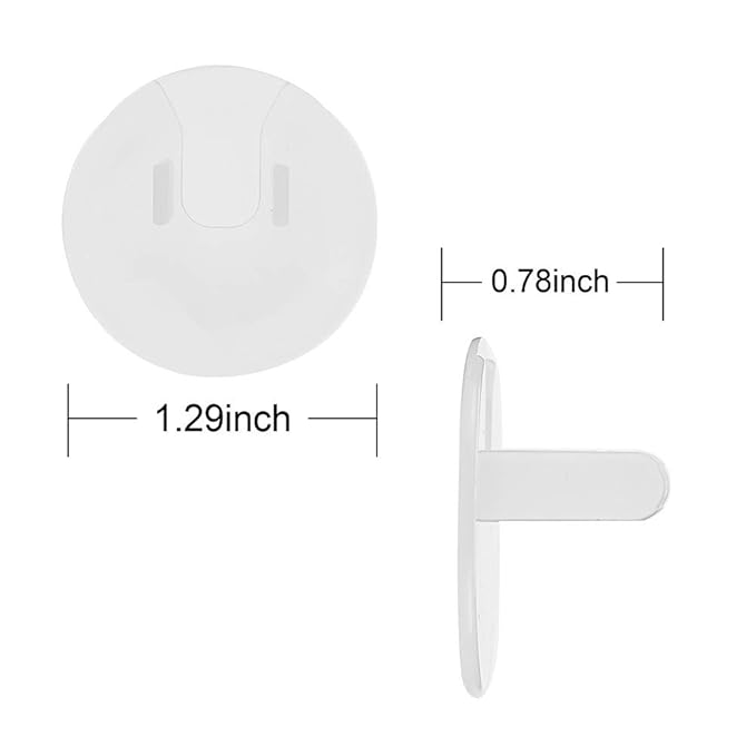 30 Pieces Outlet Plug Covers Clear Child Proof Electrical Protector Safety Caps