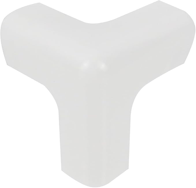 Xiaoyztan PVC 3D T Shape Corner Guards Baby Protective Funiture Edge Protectors for Table Chair Desk Cabinet 1.6-Inch 8Pcs White
