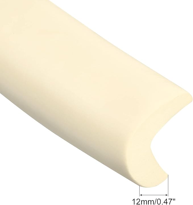uxcell Corner Guards Edge Protectors 6.56ft(2M), Foam Safety Bumper L Shape for Furniture Corner Table Edge Guard, Beige