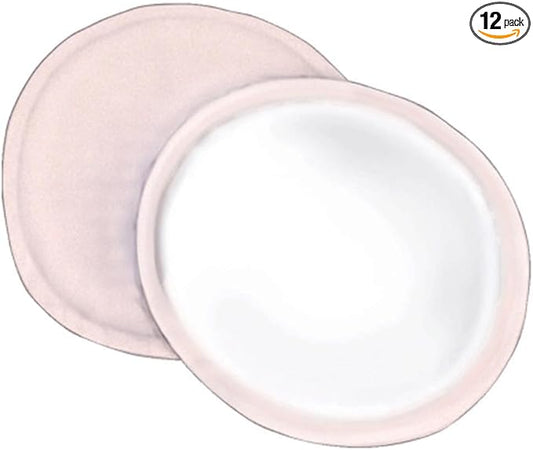 Curity Nursing Pads, 5 Inch Diameter, 12 Count, Pink, Disposable