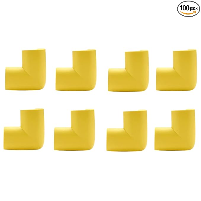 TopHomer 8 Pack Corner Guards Corner Protectors Furniture Corner & Edge Safety Bumpers Proofing Bumper Cushion for Table Furniture Sharp Corners-Yellow