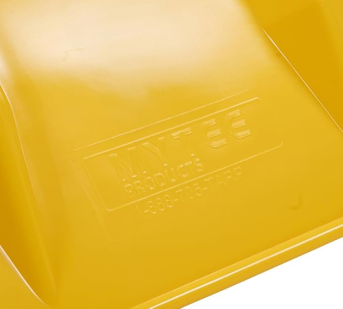 Mytee Products 8"x8"x12" Yellow Flatbed Corner Protector - V Shaped Edge Guard for Tie-Down Winch & Ratchet Straps - Fit 1 Straps Up to 4"- Plastic Corner Protector for Flatbed Trailer Cargo Load