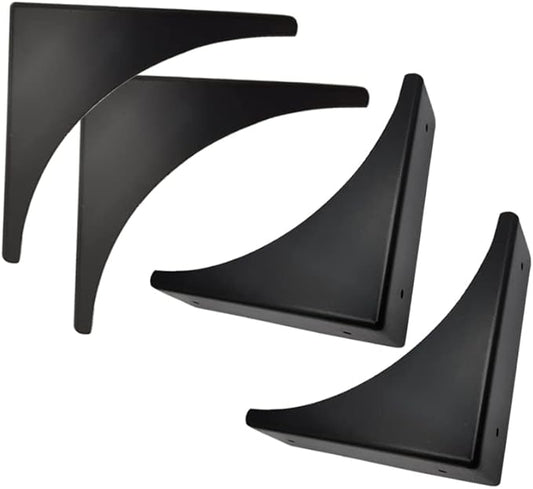 4 Pcs Black Metal Corner Protector Box Edge Safety Guard Cabinet Furniture Corner Metal Bumpers
