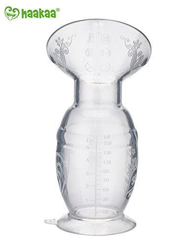 Haakaa New Silicone Breast Pump 150ML with Suction 100% Food Grade Silicone BPA PVC and Phthalate Free (150ml)
