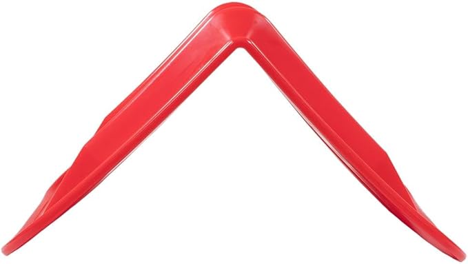 Mytee Products 10 Pack Red Flatbed Edge Protectors w/Carrying Case & Webbing Handle - 8"x8"x10" Plastic V Shaped Corner Protectors for Cargo Loads & Tie Down Strap Guard - Fit 1 Strap Up to 4"