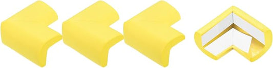 uxcell Corner Guards Edge Protectors, 12Pack Foam Safety Bumper L Shape, 55mm/2.16"(L) for Furniture Corner Table Edge Guard, Yellow