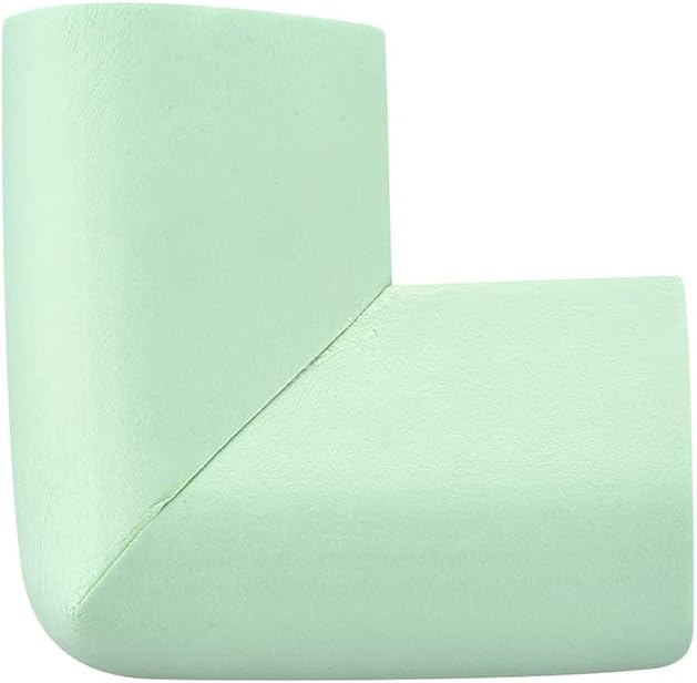 uxcell Corner Guards Edge Protectors, 24Pack U Foam Safety Bumper W Self-Adhesive Tape Furniture Corner Table Edge Guard, 2.16"x1.38"x0.31", Light Green